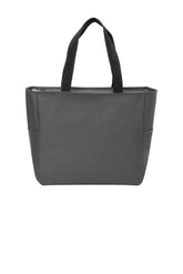 Port Authority® Essential Zip Tote. BG410 - Dark Charcoal - OSFA